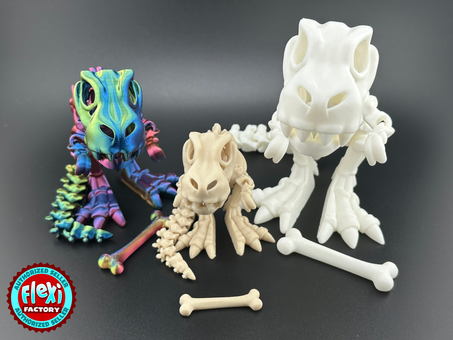 Flexi T-Rex Dinosaur Skeleton