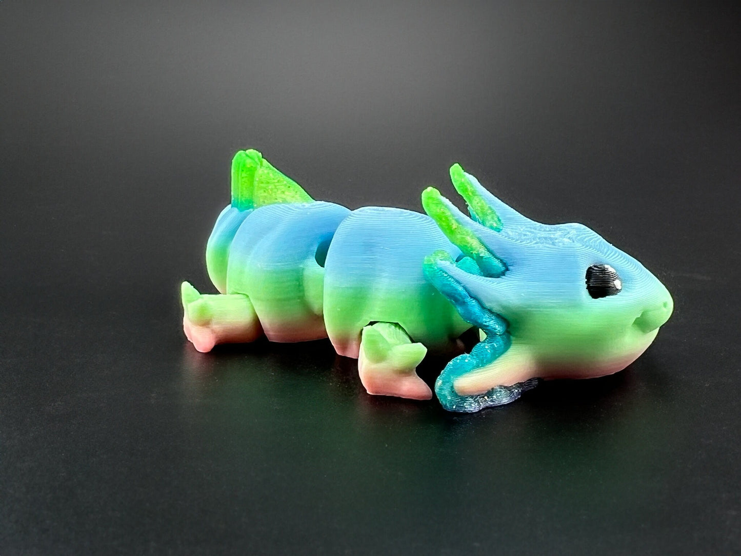 Axie, the Articulating Multicolor Axolotl!